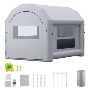 Cabina de Pintura Inflable Portátil de 13x10x9 Pies con Soplador de 750W y Filtro de Algodón Grande - Product Image 1