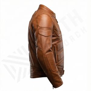Veste de moto en cuir véritable pour homme de qualité supérieure, nouvelle arrivée, vestes de moto d'hiver, protections amovibles, personnalisables - Product Image 3