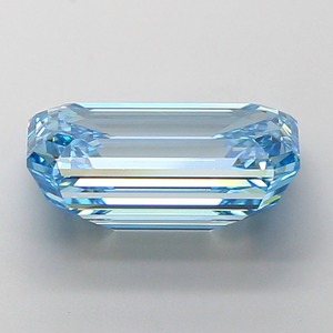 Diamant de laboratoire de 5,04 carats, taille émeraude, bleu vif fantaisie, clarté VS1, polissage excellent, pierre précieuse CVD de qualité supérieure, bijou de luxe - Product Image 2