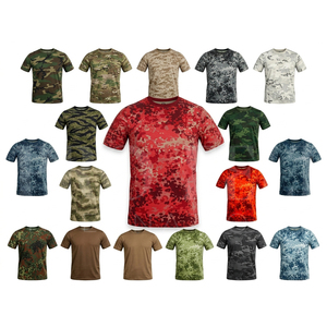 เสื้อยืดแขนสั้นลายพรางสไตล์สปอร์ต ระบายอากาศ แห้งเร็ว คอกลม สำหรับกิจกรรมกลางแจ้ง ฤดูร้อน น้ำหนักเบา เหมาะสำหรับการฝึกซ้อม รับสั่งทำ - Product Image 1