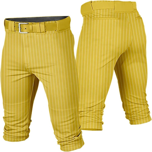 Men's Striped Sleeveless Baseball/Softball Pants Heat-Transfer Printed Moisture Wicking Polyester <b>Belt</b> Closure Pockets Summer - Product Image 4