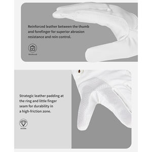 Guantes de Equitación Cómodos y Ligeros, Antideslizantes, Transpirables, de Material PU, con Agarre Fuerte para Ciclismo - Product Image 3