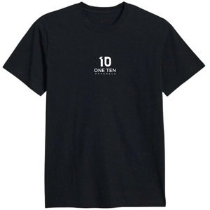 เสื้อยืดผู้ชายสีดำลายจุด น้ำหนักปานกลาง ผ้าฝ้ายพรีเมียม แขนสั้น สวมใส่สบาย ระบายอากาศได้ดี เสื้อยืดลำลอง  เสื้อเปล่าไม่มีลาย - Product Image 1