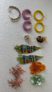 Pendientes de Lentejuelas Hechos a Mano, Pendientes Ligeros de Moda para Mujer, Joyería para Bodas y Fiestas - Product Image 2