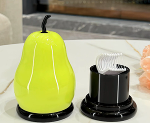 Fruit Shape <b>Plastic</b> Storage <b>Bin</b> Apple and Pear Design Decorative Organizer Box for Home <b>Kitchen</b> Counter - Product Image 2