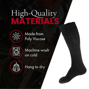 Chaussettes écossaises traditionnelles à motif côtelé pour kilts en tartan, confortables et en tissu doux - Product Image 4