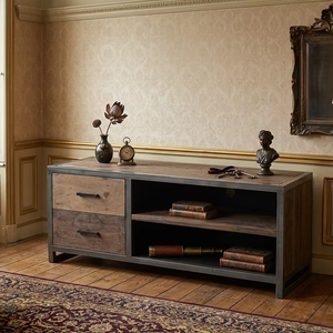 Table de chevet en bois massif Sindi avec porte coulissante à tambour, finition naturelle, style scandinave, mobilier haut de gamme pour chambre à coucher et hôtel - Product Image 6