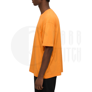 Camiseta de Algodón Grueso Personalizada para Hombre, Estilo Urbano, Hombros Caídos, Corte Holgado Informal, OEM ODM - Product Image 4