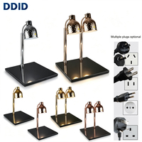 Hotelrestaurant professionele keukenapparatuur gehamerde voedselverwarmingslamp met marmeren voet voedselverwarmer voedselverwarmingslamp