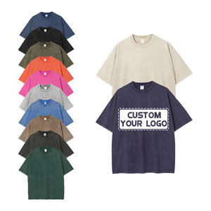 เสื้อยืดโอเวอร์ไซส์ แขนสั้น ผ้าคอตตอนหนา 100% สีพื้น น้ำหนัก 180 กรัม สำหรับผู้ชาย ขายส่ง แบบไหล่ตก - Product Image 3