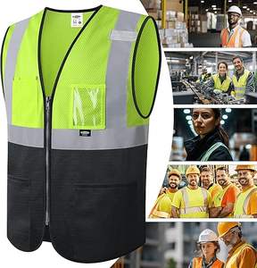 Chaleco de Trabajo de Alta Visibilidad para Hombre, Chaleco de Seguridad Reflectante de Alta Calidad - Product Image 2