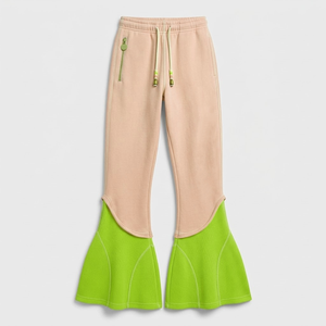 Best Quality Casual Custom Heavyweight Regular Fit Winter 100% Cotton Manufacturers Custom Unisex <b>Women</b> Flared <b>Sweatpants</b> - Product Image 4