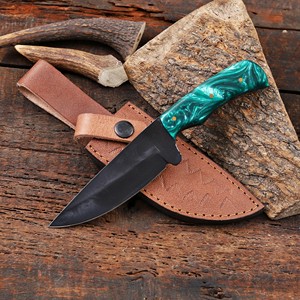 Cuchillo Nórdico Forjado con Recubrimiento en Polvo, Hoja Fija de Punta Caída, Mango de Resina de Grado Industrial, Cuchillo Personalizado OEM para Caza y Camping - Product Image 1