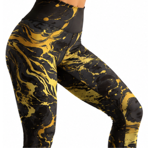 Legging de yoga et fitness sans couture pour femme, sublimé, taille haute, effet ventre plat, pantalon de compression - Product Image 5