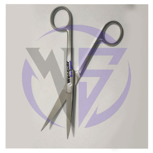 Ciseaux chirurgicaux manuels, tranchants/à pointe arrondie, 5 pouces, tête angulaire, acier inoxydable, certifiés CE, Wenquar Surgical - Product Image 6