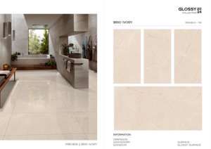 Carreaux de porcelaine polie haute performance, grand format 24x48 pouces, pour revêtements de sol intérieurs en milieux commerciaux - Product Image 3