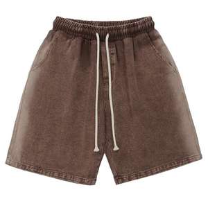 Shorts para Hombre con Lavado Ácido, Algodón, Estilo Urbano, Proveedor OEM con Logotipo Personalizado, Aspecto Vintage, Shorts para Hombre con Lavado Ácido, Corte Casual, Fabricante - Product Image 2