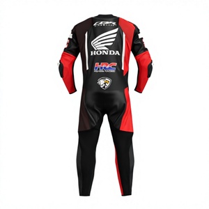 Traje de Carreras de Motocicleta Zonda GSXR de Cuero Vacuno/Canguro, Mono de Una Pieza, Protector OEM CE para Motociclistas - Product Image 2