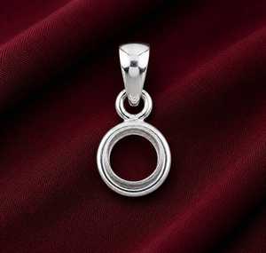 925 Sterling Silver Pendant Bail Connector 8mm Round Screw Clasp Bail Finding DIY Handmade Jewelry Making Semi Mount Supplies - Product Image 4