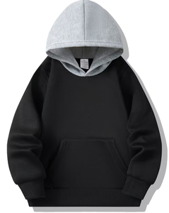 Customizable Printed Color Block Winter Lined Breathable Eco-Friendly Children's Boys Hoodie Pullover Sweatshirt Long Sleeve - Product Image 6