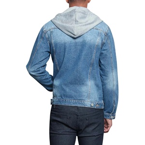 Wholesale Vintage Denim Jacket Custom Embroidery Logo Stand Wool Shell Standard Thickness 100% Cotton Winter Jacket Unisex - Product Image 6