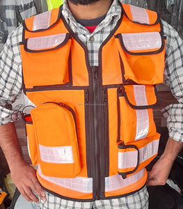 Reflective <b>Safety</b> Clothing Security Guard Uniform <b>Roadway</b> <b>Safety</b> Medical Workwear Multifunctional Pocket Tactical Polyester - Product Image 1