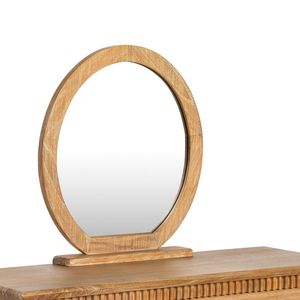 Espejo de Pared de Madera Ecológico Hecho a Mano con Acabado Natural, Artículo Decorativo para el Hogar - Product Image 1