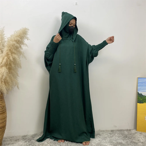 ชุดมุสลิมตะวันออกกลาง ชุดอาหรับ ชุดลำลองแบบมีฮู้ดสไตล์ตุรกี แฟชั่นสำหรับการละหมาด อบายะ ชุดอิสลามทรงหลวม - Product Image 2