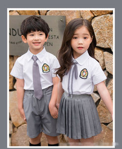 Uniformes Escolares para Niños y Niñas, Conjunto de Camisa Blanca de Alta Calidad, Uniforme Escolar para Estudiantes de Primaria y Secundaria, Diseño Personalizado - Product Image 3