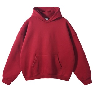 เสื้อฮู้ดผู้ชายไซส์ใหญ่ สีพื้น ผ้าฝ้ายเฟรนช์เทอร์รี่ ทรงลำลอง ใส่ได้ในฤดูใบไม้ร่วง - Product Image 2