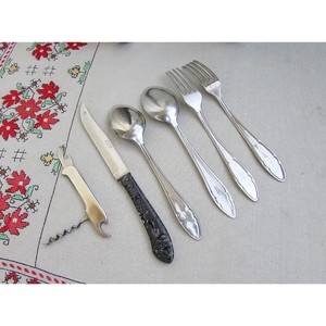 Cubiertos de Acero Inoxidable de Diseño Moderno, Cuchara, Tenedor y Cuchillo con Mango de Bambú, Juego de Cubiertos para Boda con Caja de Regalo para Fiestas - Product Image 4