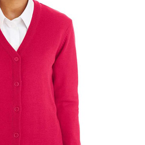 Cardigan en tricot pour femme de qualité supérieure, col en V, manches longues, couleur unie, boutons sur le devant, style classique, à porter toute l'année - Product Image 4