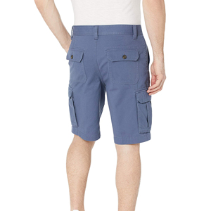 Shorts cargo classiques pour hommes, coupe ajustée, fermeture éclair, écologiques, séchage rapide, respirants, décontractés, sportifs, formels, pour la musculation, en toile - Product Image 4