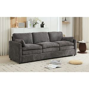 Divano Cloud a 3 Posti Imbottito da 89 Pollici, Oversize e Confortevole con Doppio Cuscino e Morbidi Cuscini per il Soggiorno - Product Image 2