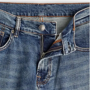 Pantalones Vaqueros de Mezclilla para Hombre, Corte Recto, Lavado a la Piedra, Cintura Media, Ajuste Regular, Algodón, Estilo Casual Otoñal 2026, Gran Venta - Product Image 2