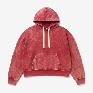 <b>Men's</b> Oversized Washed <b>Pink</b> Hoodie Casual Pullover <b>Sweatshirt</b> with Front Pocket - Product Image 2