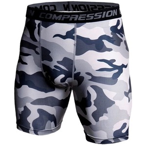 Shorts de compression pour hommes, séchage rapide, tissu Oxford, pantalon de sport moulant extensible, caleçons, sous-vêtements, couleur unie, imperméable - Product Image 1