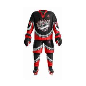 Maillot de hockey sur glace Kings pour homme, manches longues, sublimé, rayures bleues et jaunes, évacuation de l'humidité, coupe classique, vêtement d'hiver - Product Image 4