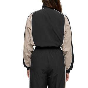 <b>Women's</b> Contrast Windbreaker <b>Waterproof</b> Tracksuit Set Zipper Top <b>Jacket</b> Loose Pants Line Piping Windbreaker <b>Women</b> Set - Product Image 2
