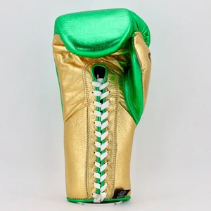 Guantes de Boxeo MMA con Cordones 'No Boxing No Life', Guantes de Boxeo de Piel de Vacuno Auténtica para Entrenamiento y Sparring, con Cierre de Cordones - Product Image 3