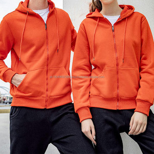 เสื้อฮู้ดผ้าฝ้ายสีดำโอเวอร์ไซส์สำหรับผู้ชายและผู้หญิงเสื้อฮู้ดปักลายด้วยด้ายกำมะหยี่แบบซิปรูดเต็มหน้าสำหรับผู้ชายโลโก้ออกแบบได้ตามต้องการ - Product Image 3