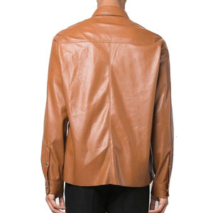 Chemises en cuir pour hommes, légères et surdimensionnées, confortables, respirantes, coupe-vent - Product Image 5