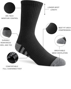 Chaussettes habillées pour hommes, douces, respirantes, de haute qualité, écologiques, anti-odeurs, offrant confort, élasticité et durabilité. - Product Image 4