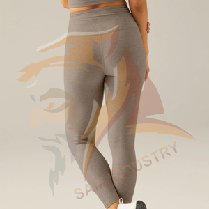 Leggings Deportivos de Spandex con Logo Personalizado, Cintura Elástica, Ligeros, para Yoga y Gimnasio - Product Image 2