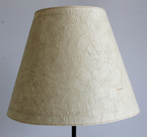 Lámparas de noche hechas a mano con papel de fibra Lokta reciclado, con base de mármol blanco resistente y pantalla cónica para dormitorio, sala de estar, restaurante. - Product Image 2