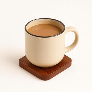 Posavasos de Madera Saleem International, Diseño Europeo, Acabado Suave y Pulido, Duradero y Natural, para Actividades Promocionales, Estilo Vintage - Product Image 1