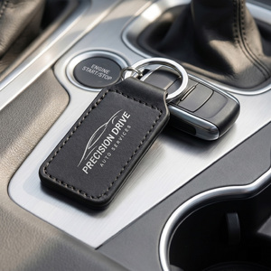 High Quality Leather Car <b>Keychains</b> With <b>Personalized</b> Logo PU Leather Key chains For Business Gifts and Automotive Accessories - Product Image 6