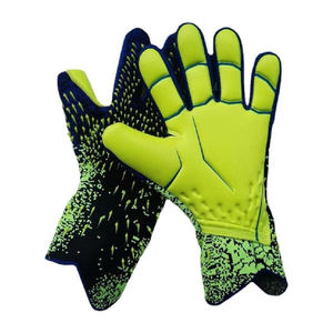 Gants de gardien de but pour hommes, mousse semi-naturelle 4 mm de formule allemande à coupe négative, sangle élastique 9 cm, gants de match - Product Image 1