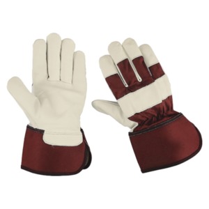 Gants de travail robustes pour hommes, gants de sécurité en cuir pour les travailleurs de la construction - Product Image 6