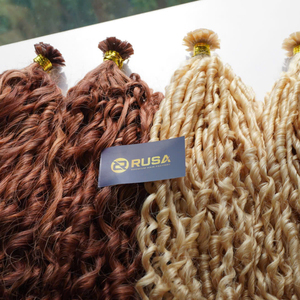 Extensiones de Cabello Humano con Punta de Queratina Vietnamita al por Mayor, Cabello Virgen Liso, Ondulado y Rizado, Punta K Personalizada - Product Image 6